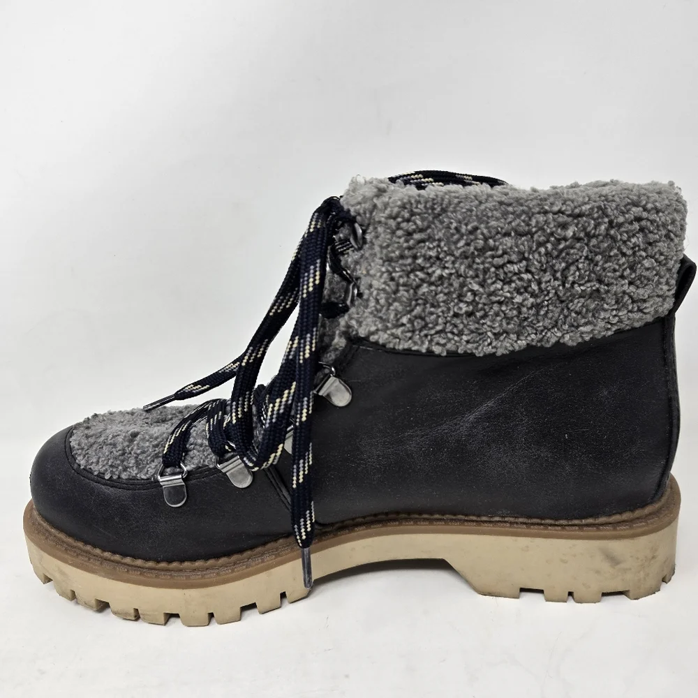 CIRCUS by SAM EDELMAN Kilbourne‎ Faux Fur Winter Lug Boots Size 9